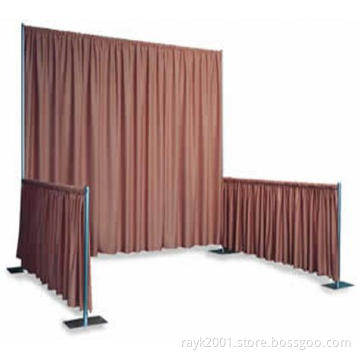 exhibition booth design with pipe&drape backdrop decoration